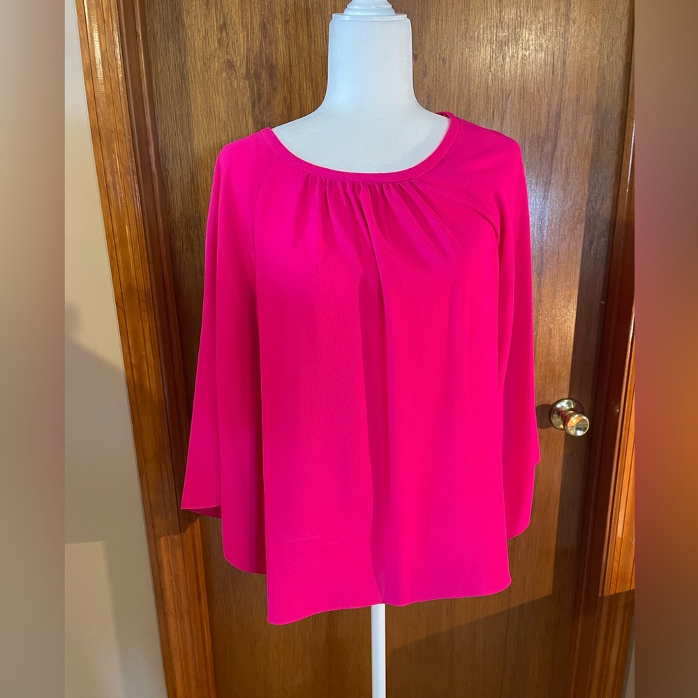 Vince Camuto V-neck Flutter-sleeve Blouse